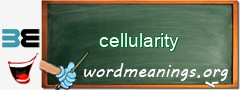 WordMeaning blackboard for cellularity